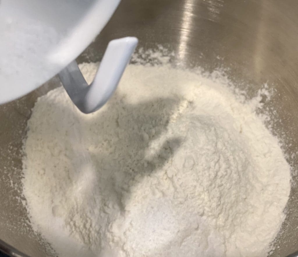 mixing batter