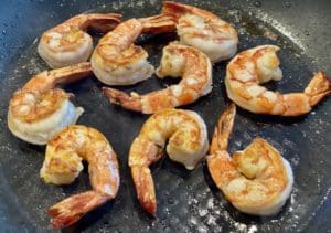 cooking prawns