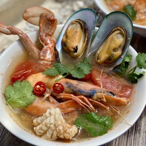 Thai seafood outlet soup