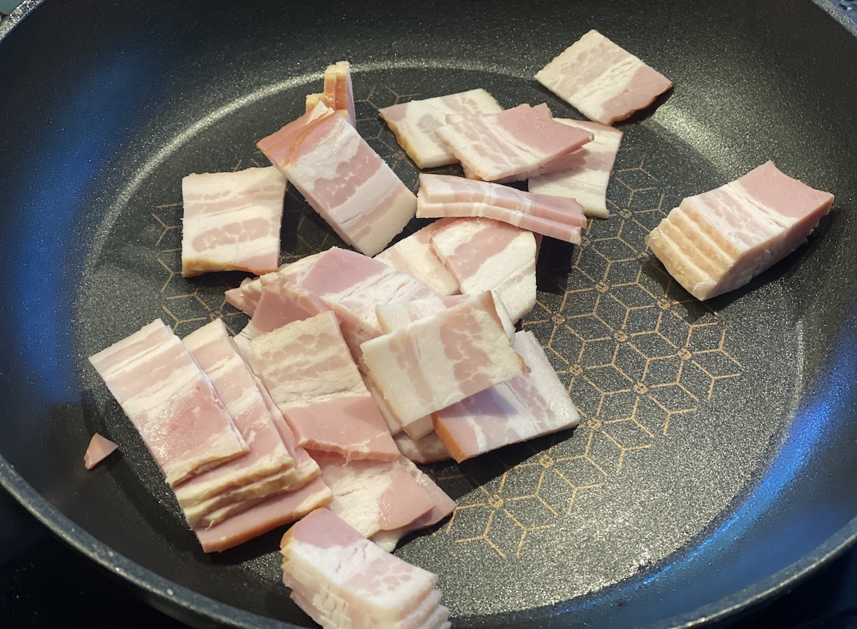 cooking bacon