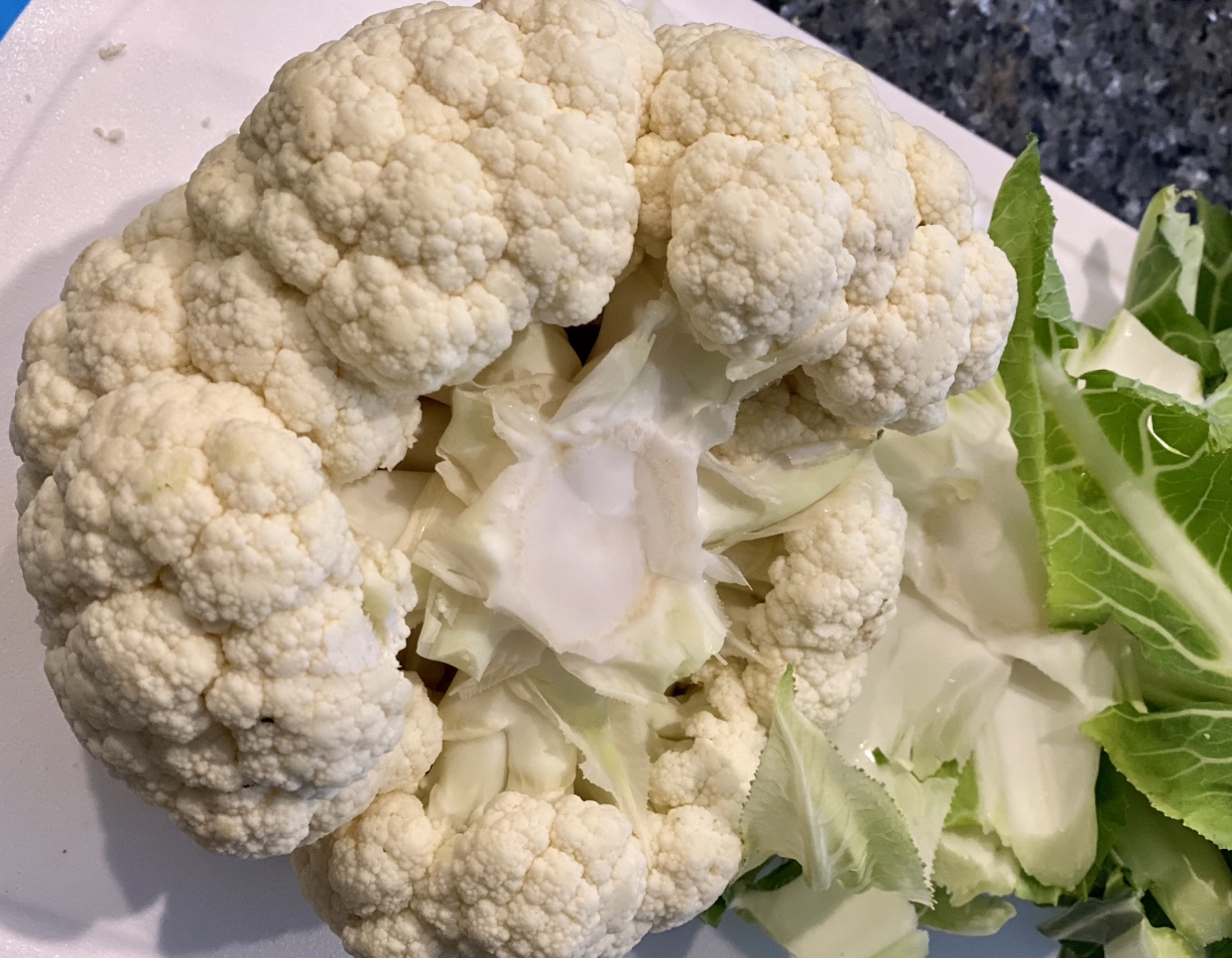 preparing cauliflower