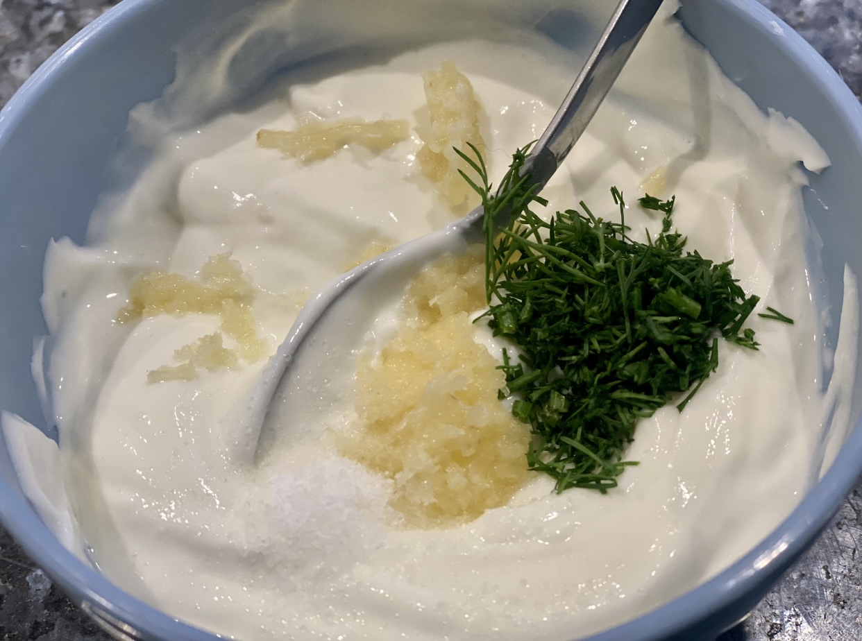 grating yogurt