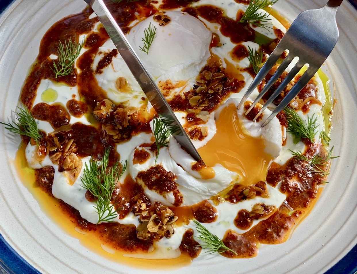 Turkish Eggs (Cilbir)