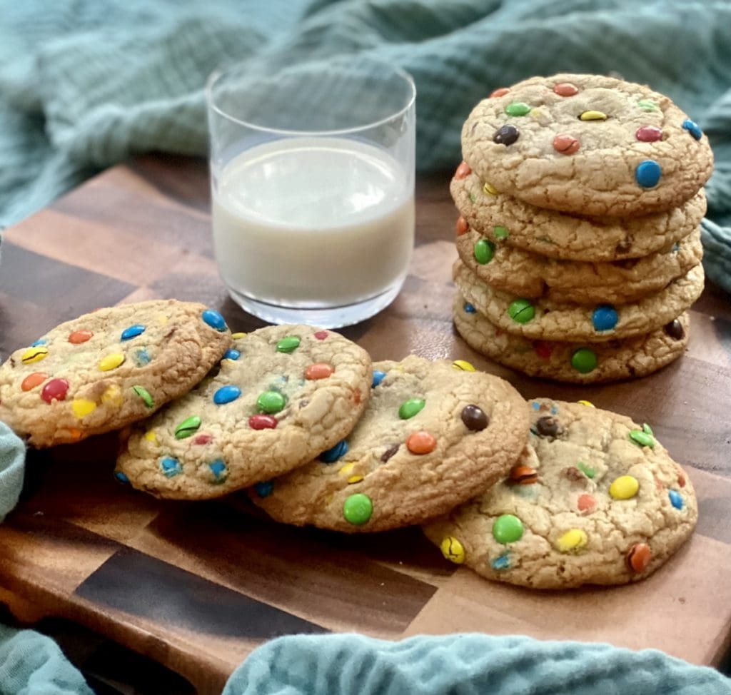 Mini M&M Cookies