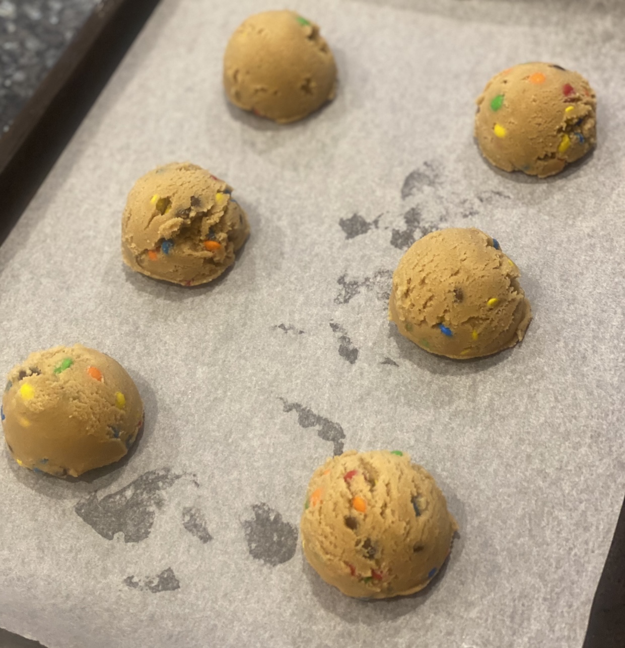 Mini M&M Cookies