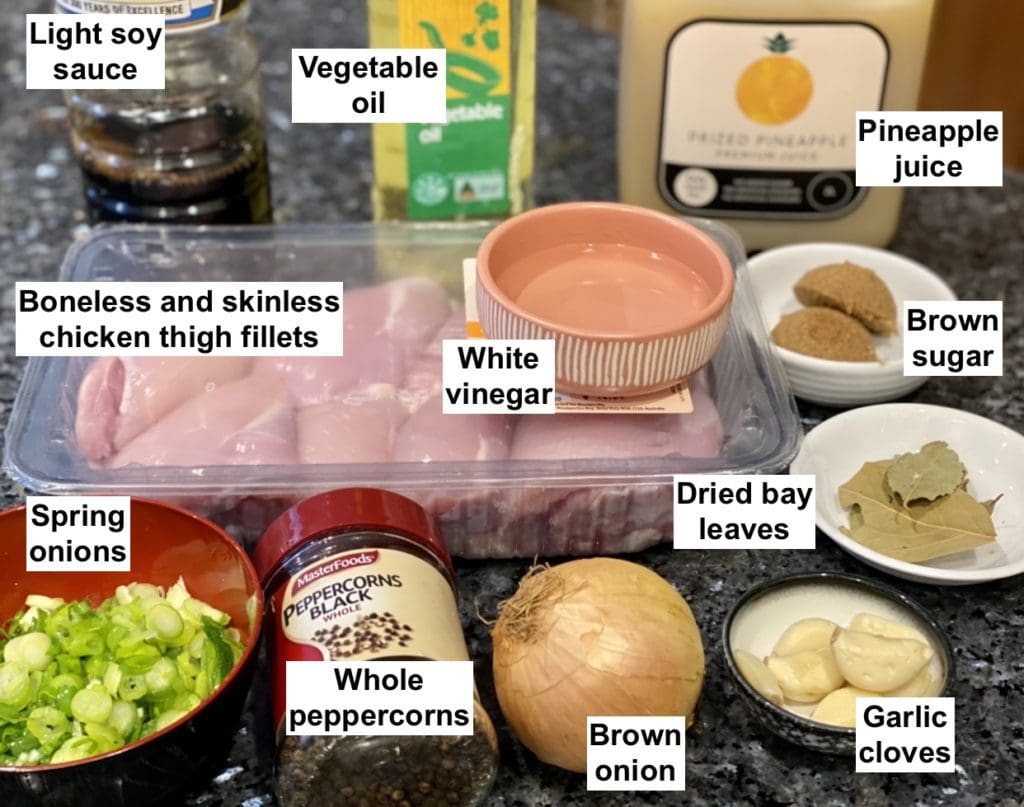 ingredients list