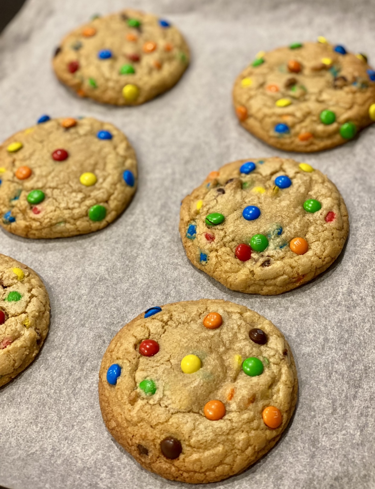 Mini M&M Cookies