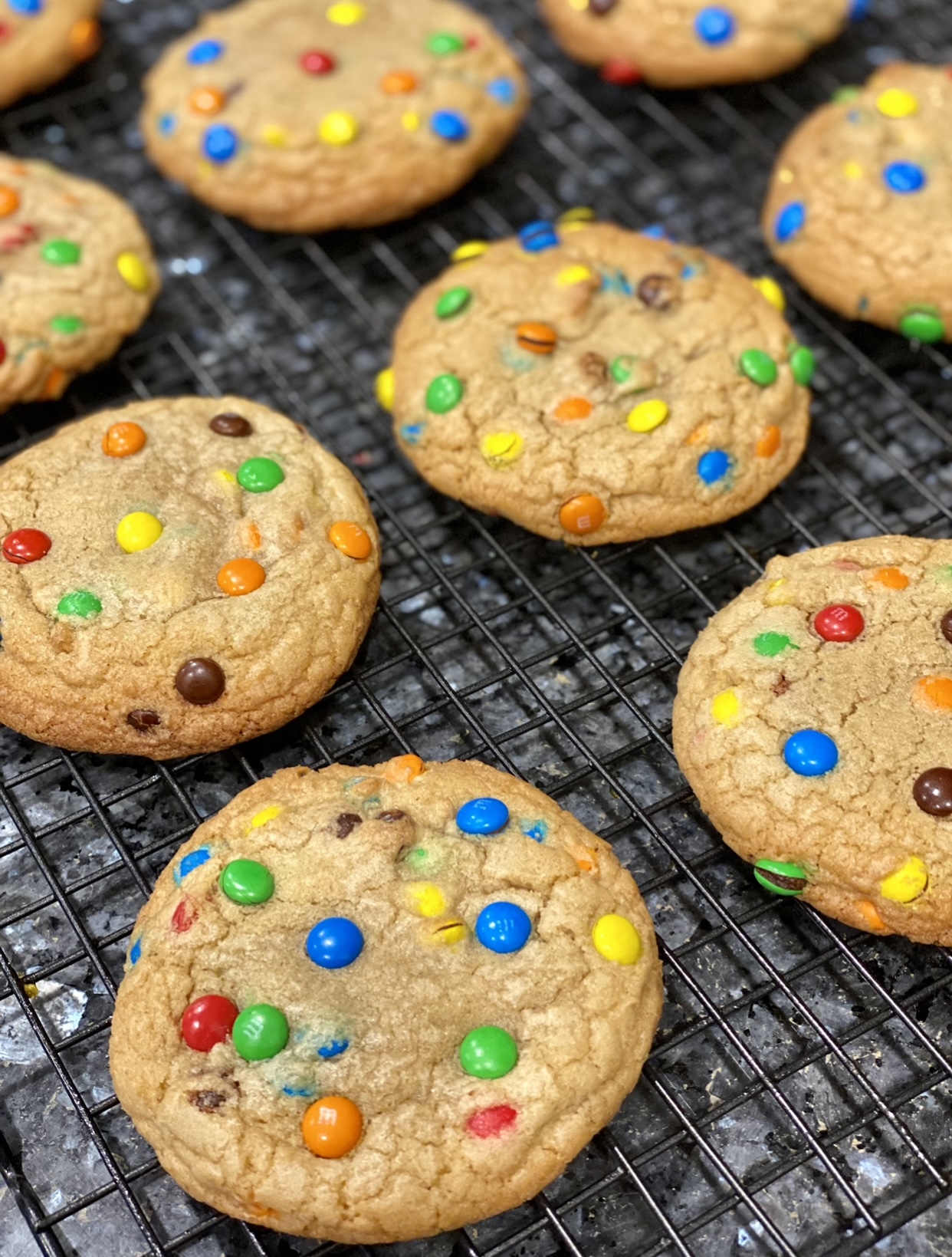 Mini M&M Cookies