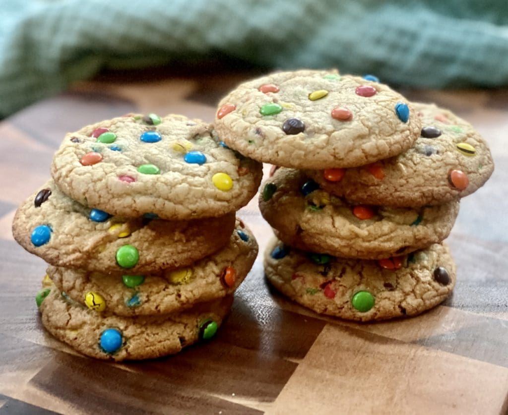 Mini M&M Cookies