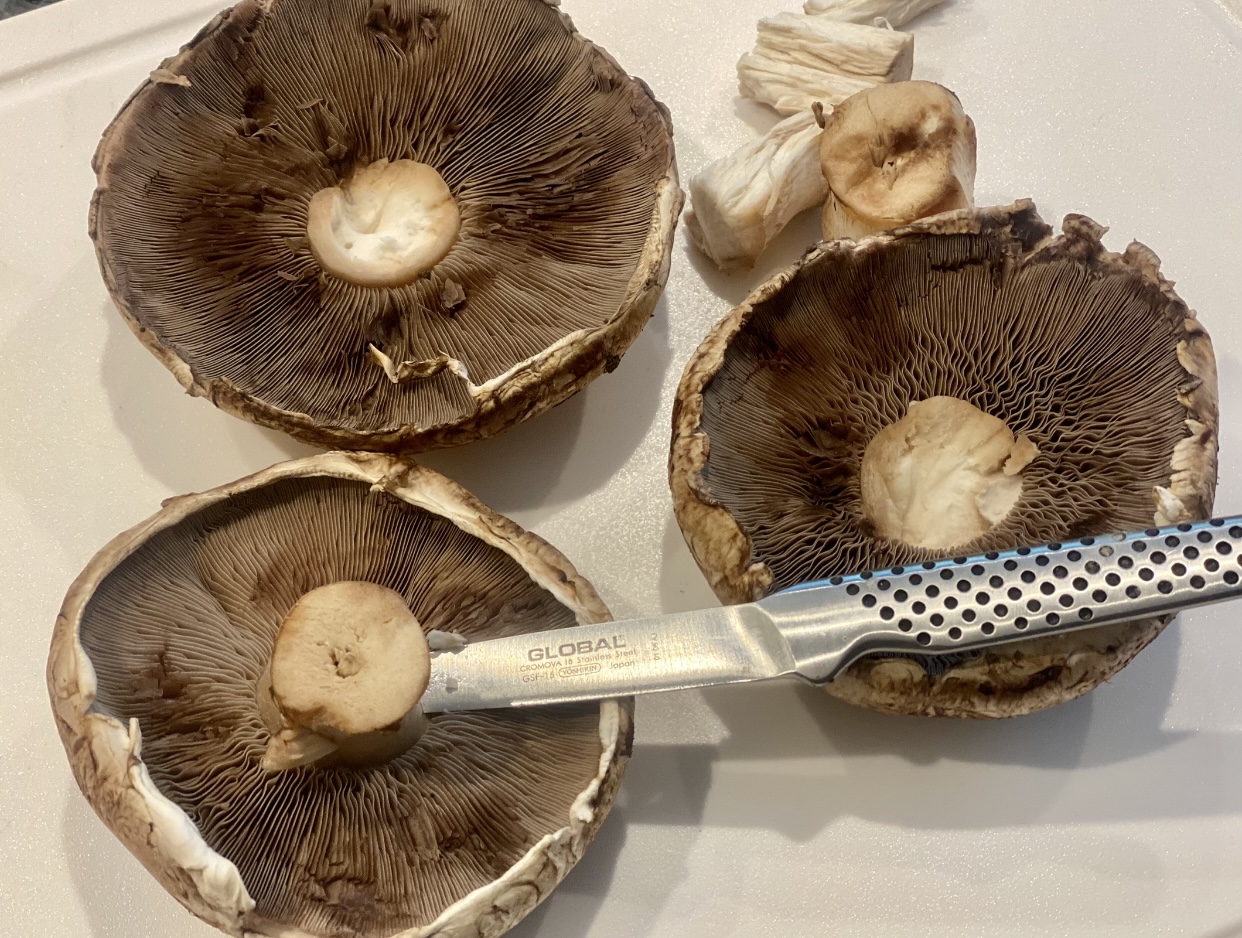 Grilling mushroom 
