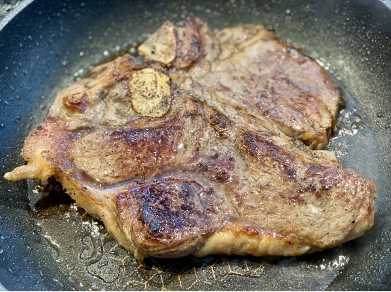 frying steak