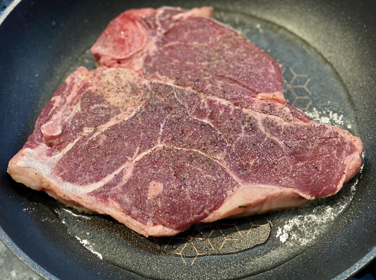 frying steak