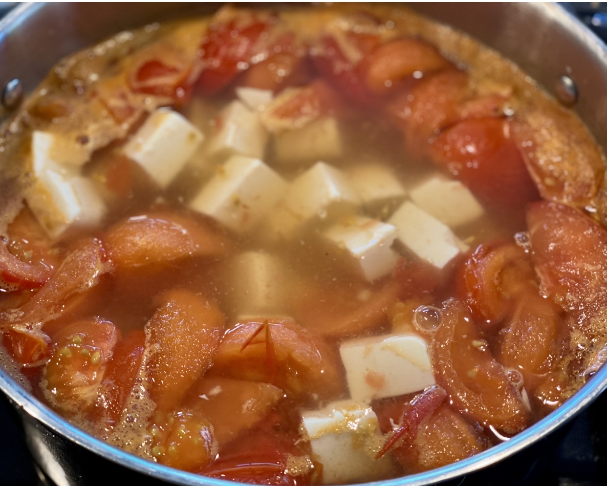 Tomato Egg Drop Soup