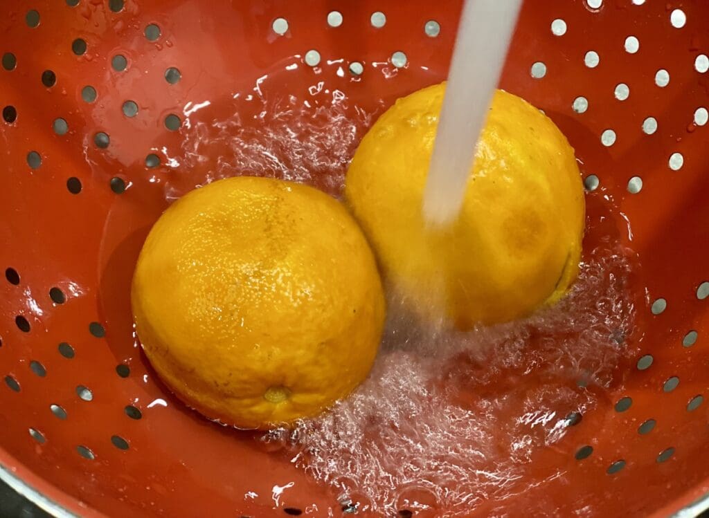 boil the orange