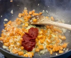 making the sauce