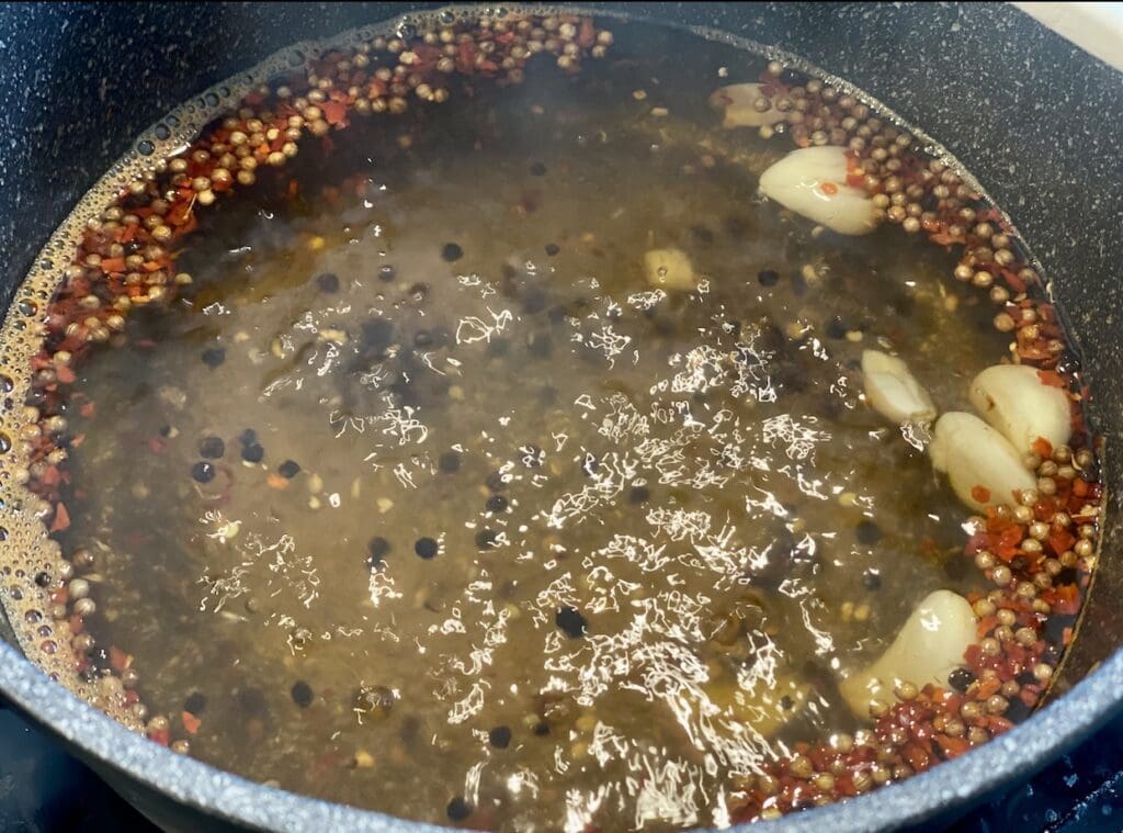 making the pickle water