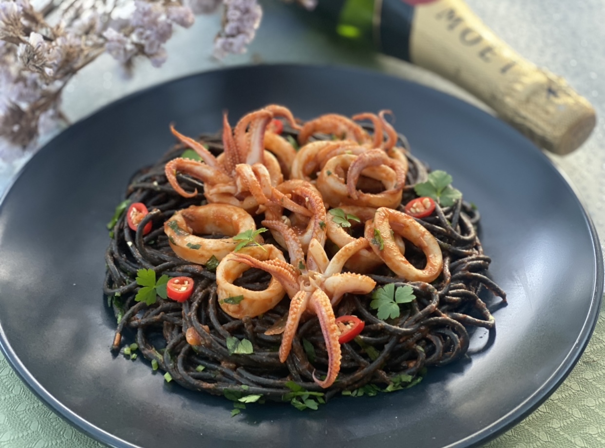 Squid Ink Pasta with Pumpkin, Sage and Brown Butter Recipe