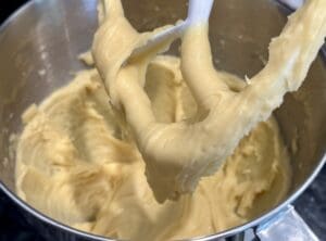 mixing dough