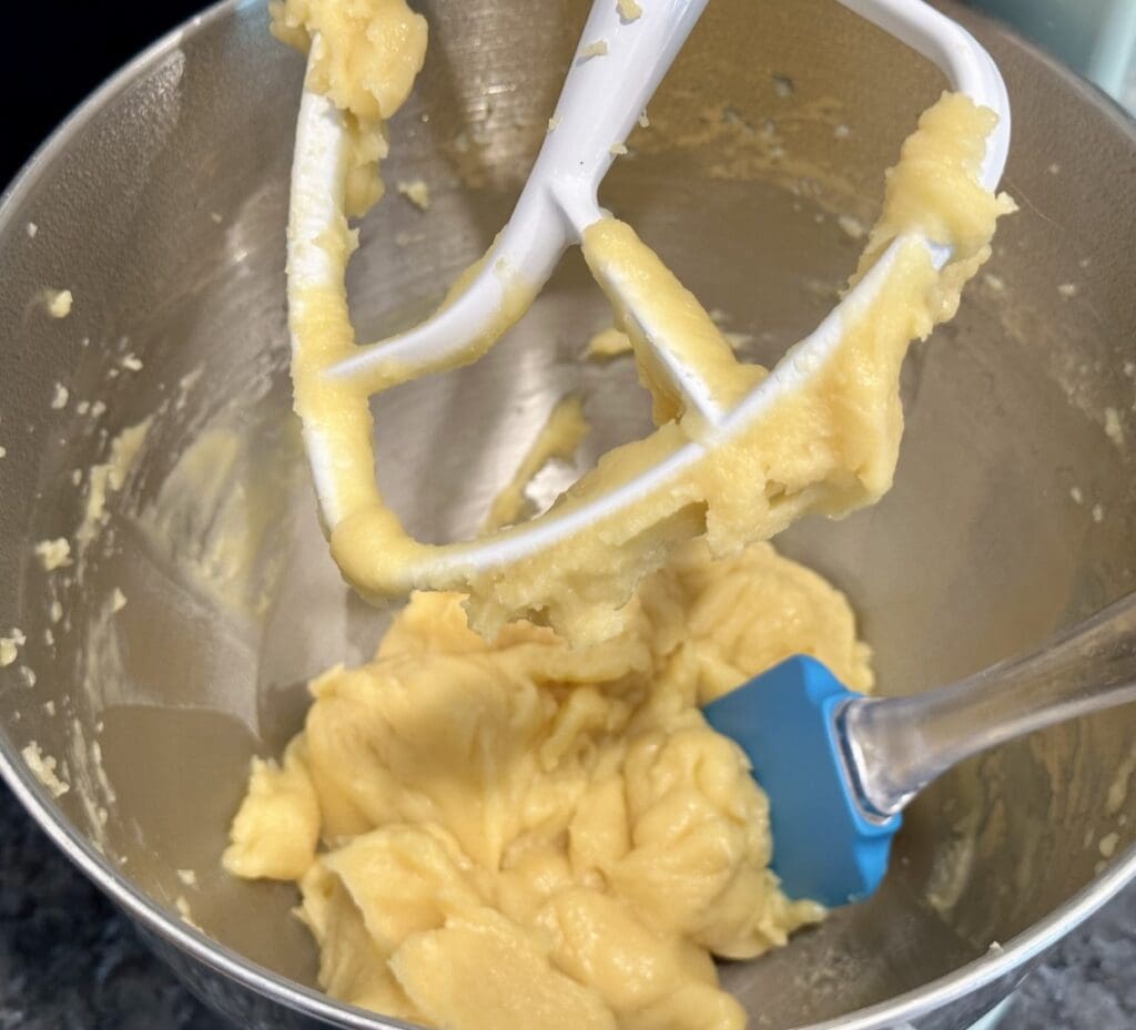 mixing dough