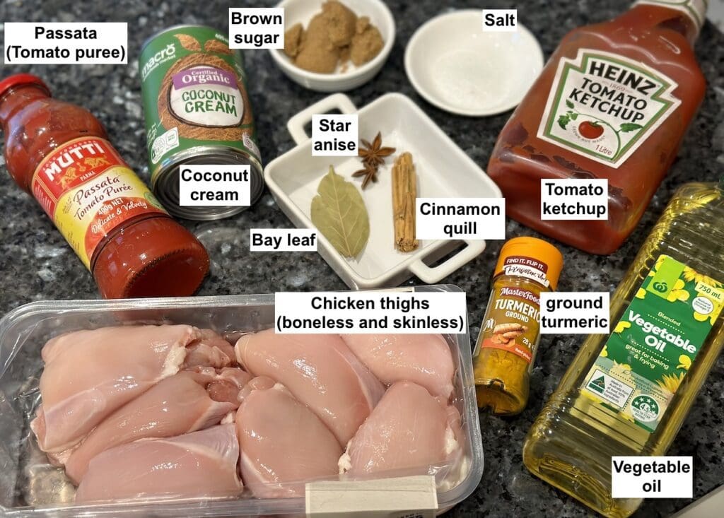 ingredients list