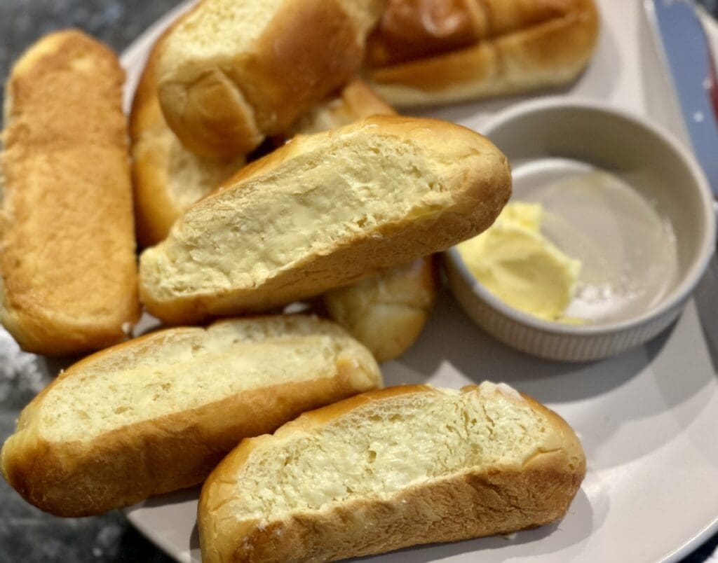 toasting the bread