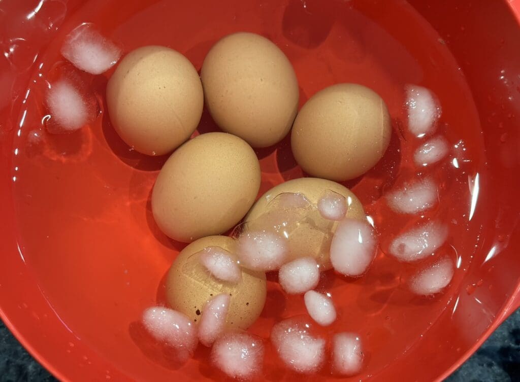 boiling eggs