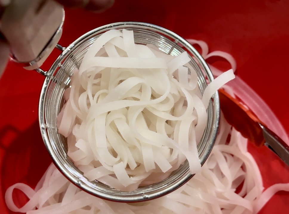 preparing topping ingredients