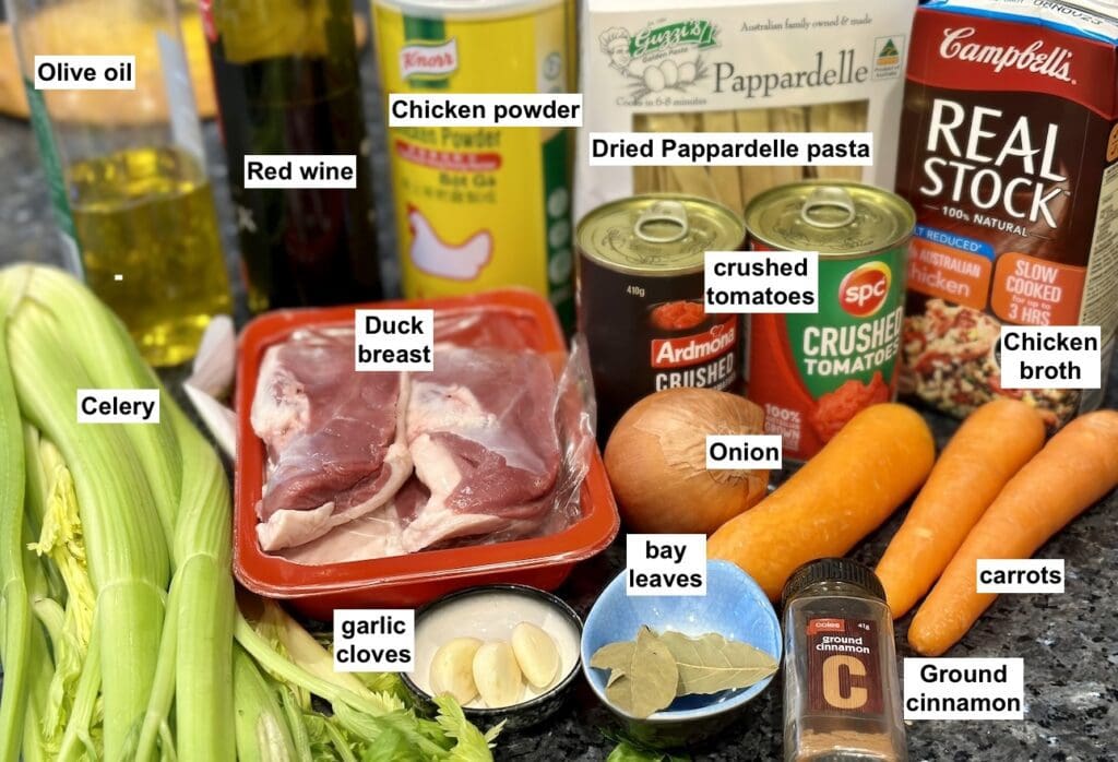 ingredients list