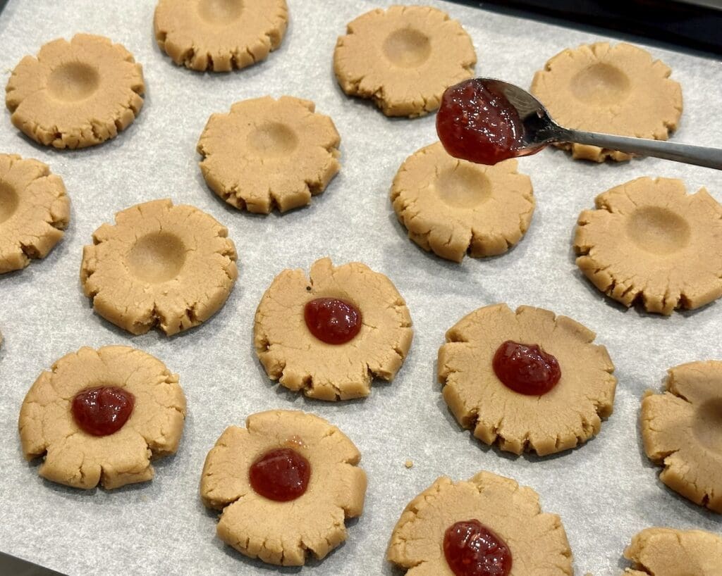 Peanut Butter and Jelly Cookies