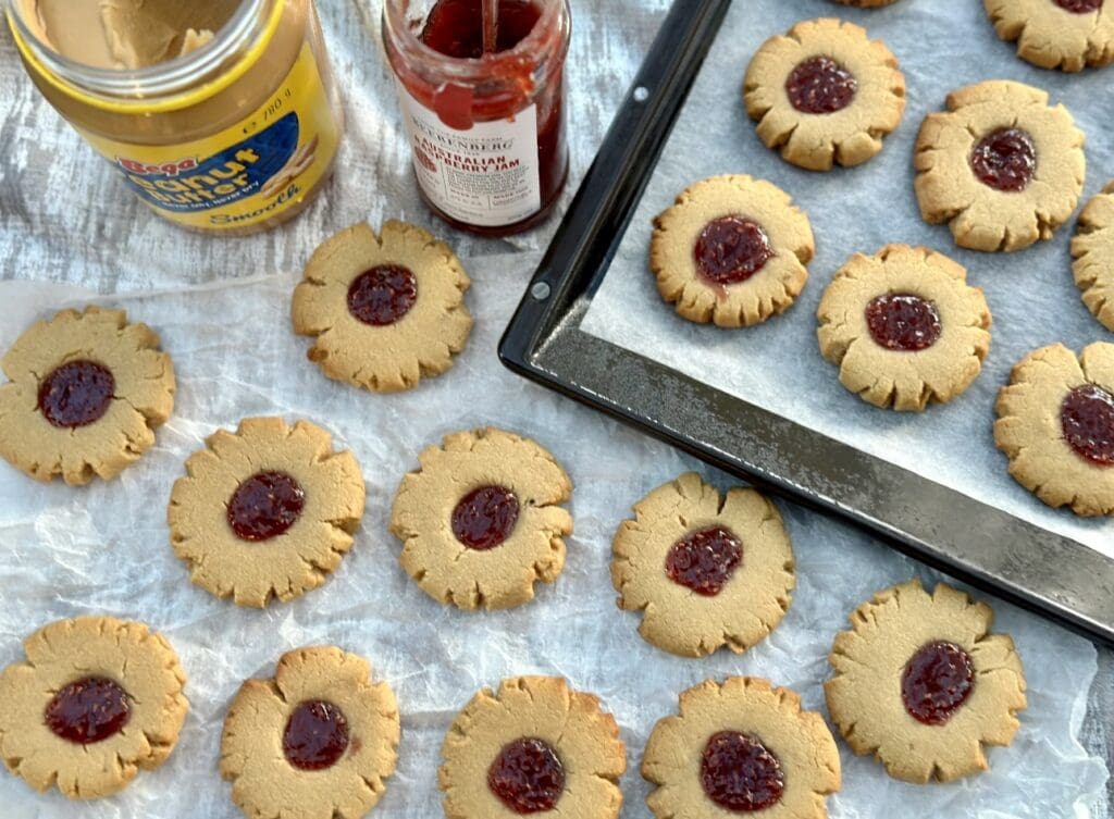 Peanut Butter and Jelly Cookies