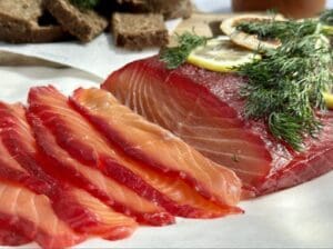 Beetroot Cured Salmon