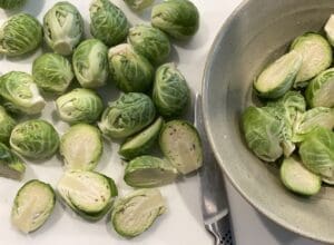 Pan Fried Brussel Sprout