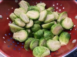 Pan Fried Brussel Sprout