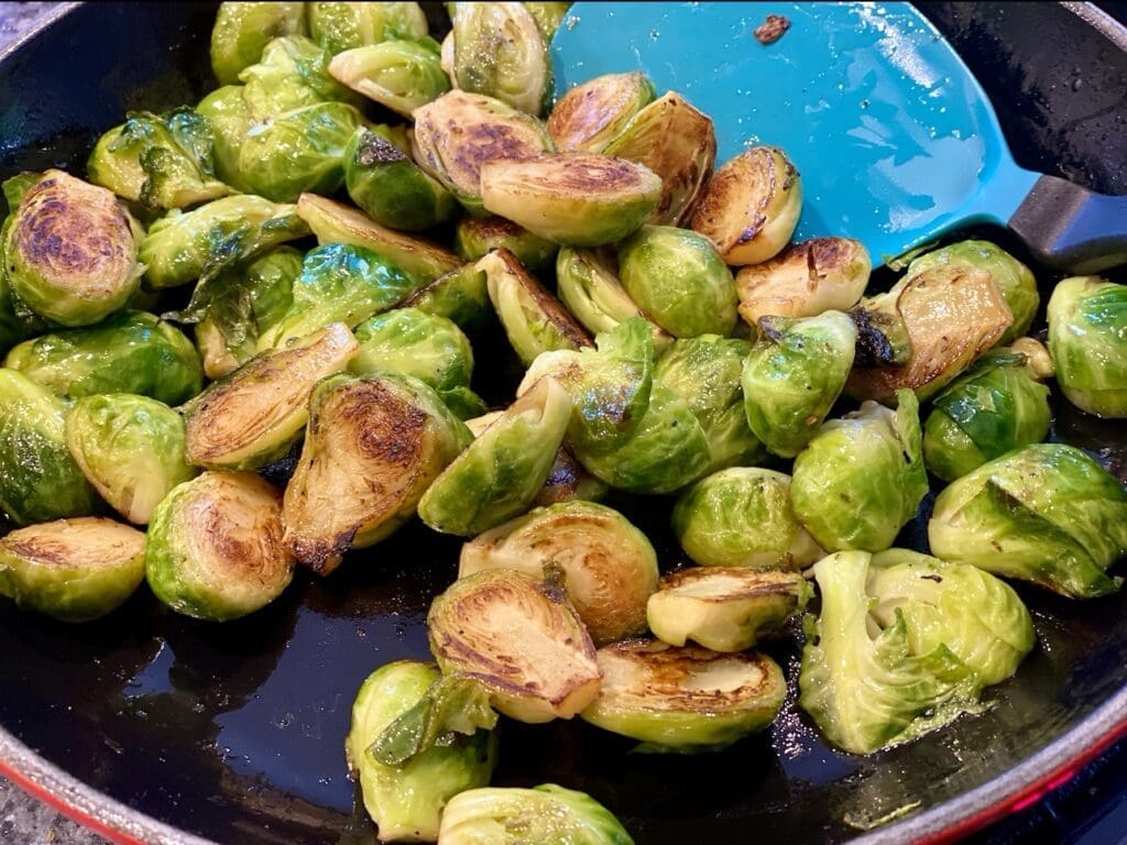 Pan Fried Brussel Sprout