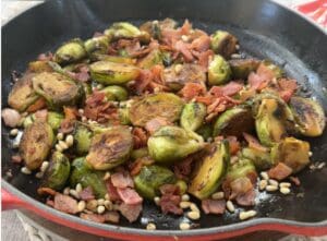 Pan Fried Brussel Sprout