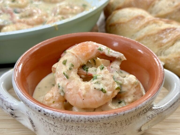 Creamy Garlic Prawns