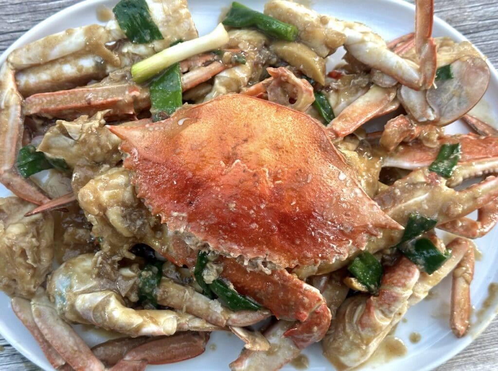 Ginger Scallion Crab (with Blue swimmer crabs)