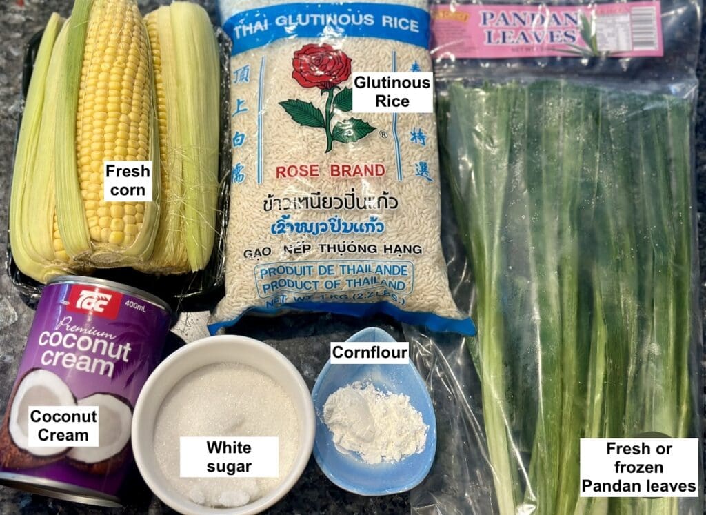 Ingredients list