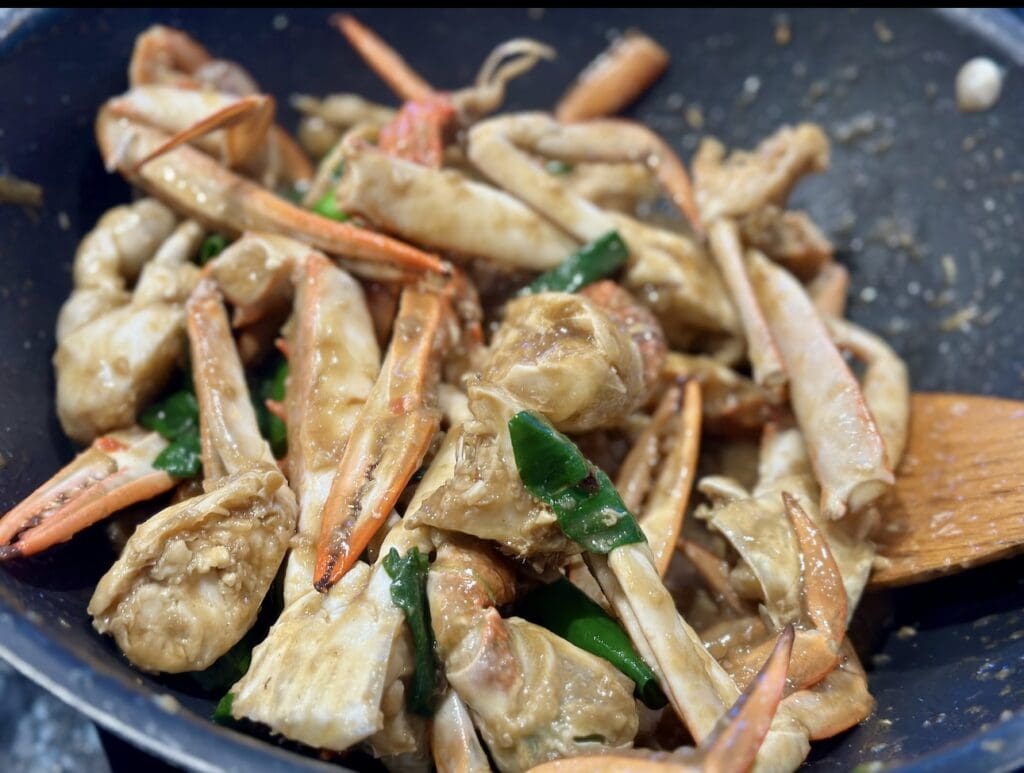 Ginger Scallion Crab (with Blue swimmer crabs)