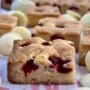 White Chocolate and Raspberry Blondies