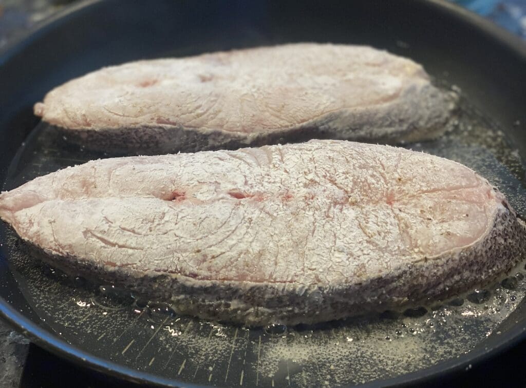 frying fish