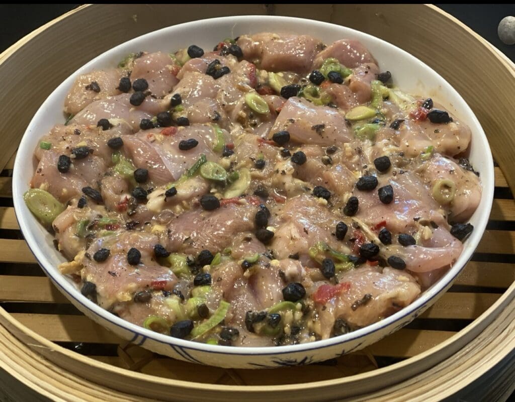 Steamed Black Bean Chicken