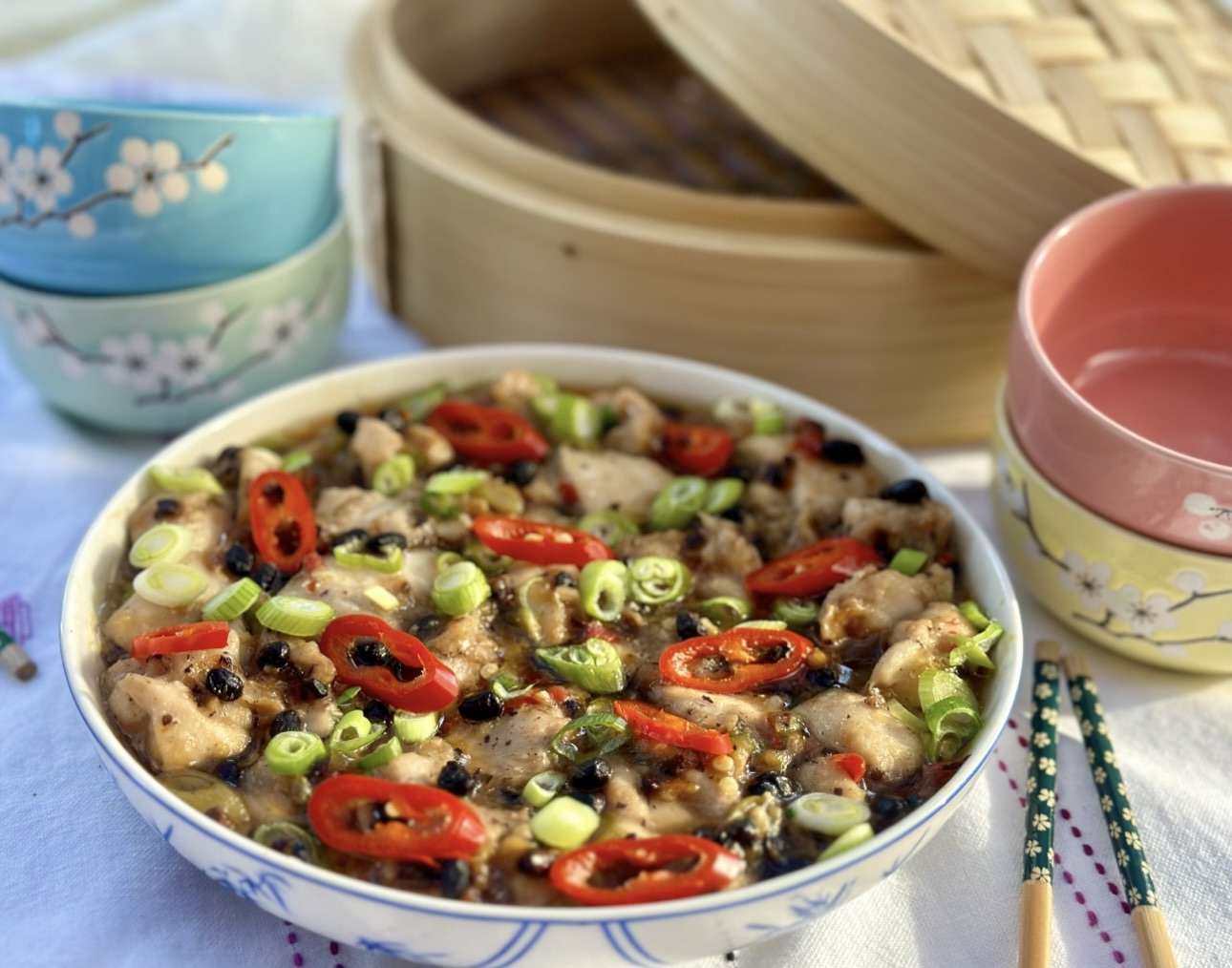 Steamed Black Bean Chicken