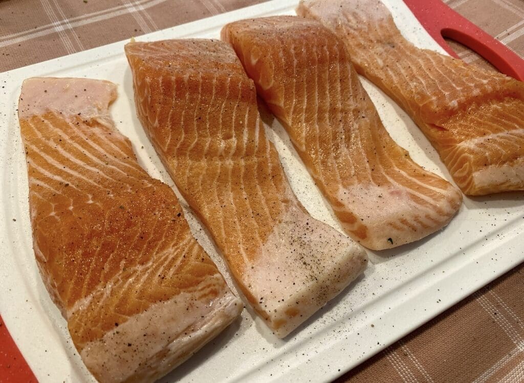 seasoning salmon