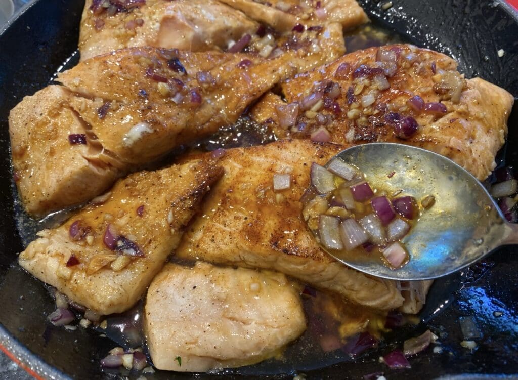 Honey Garlic Butter Salmon