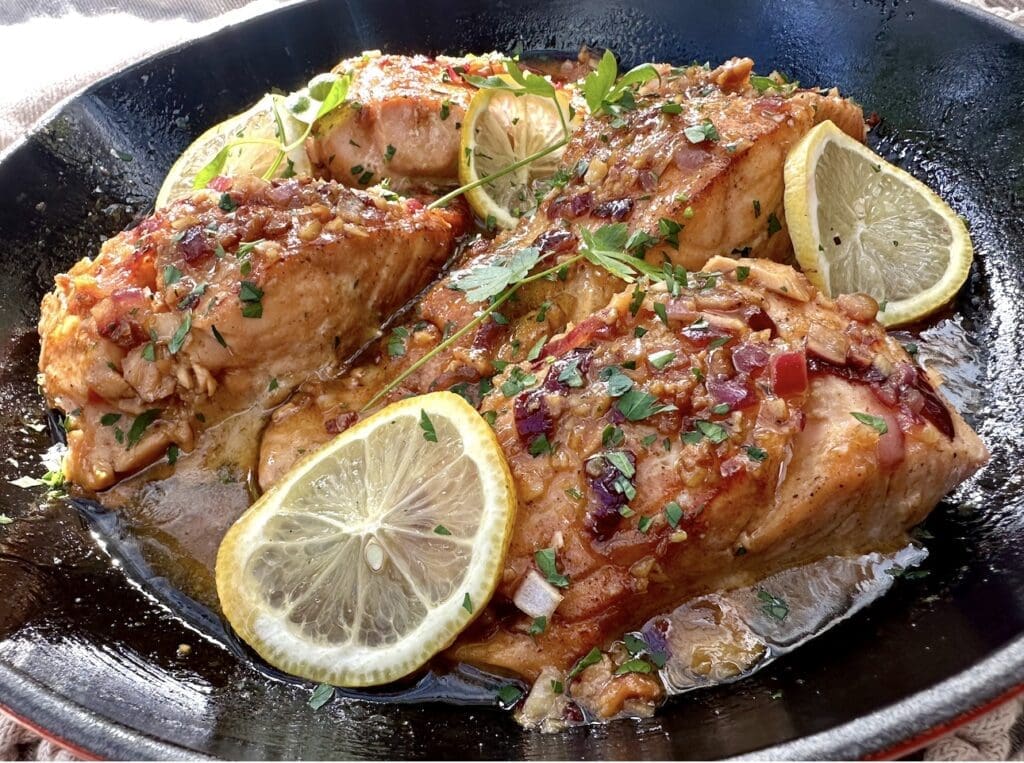 Honey Garlic Butter Salmon