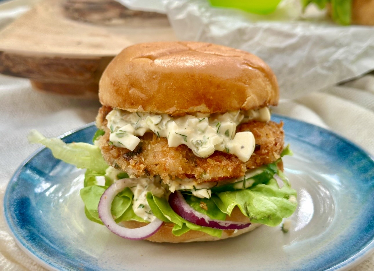 Prawn Burger (Shrimp Burger)