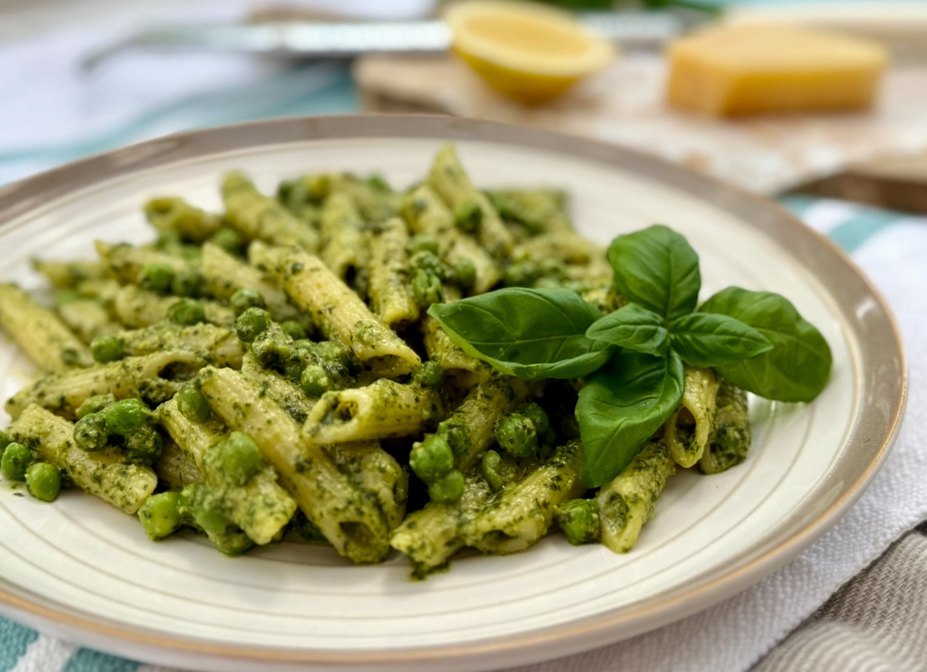 pea pesto pasta