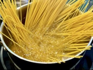 cooking pasta