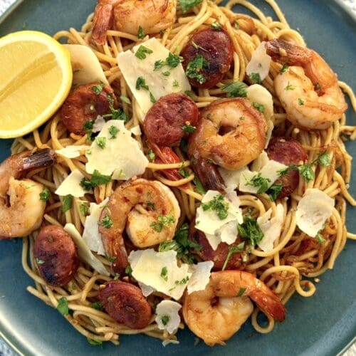 prawn and chorizo pasta